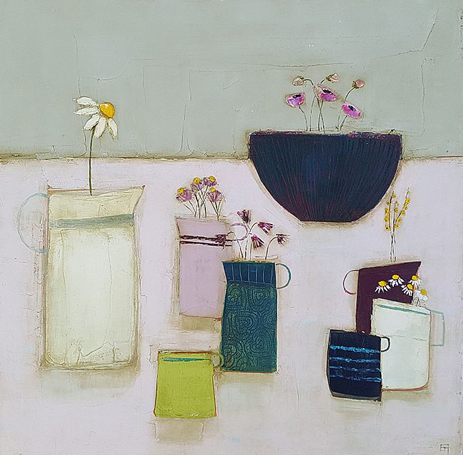 Eithne  Roberts - Breakfast table with daisy jug